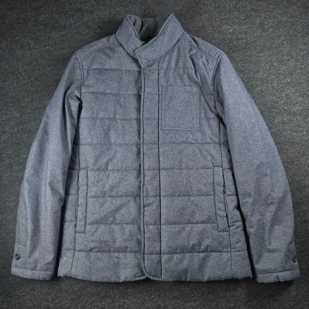 Banana Republic Men's Blue Heather Quilted Lightweight Insulated Jacket Size S
